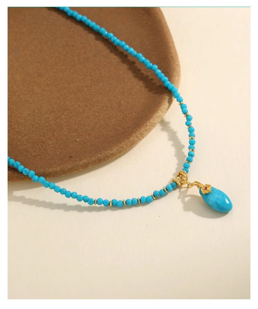 Sterling Silver 925 with 18K Gold Plating Premium Pine Nut Jade Pendant Necklace for Women Elegant, Versatile, and Luxurious